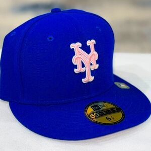 NY Mets Mother's Day New Era Royal 2024 Low Profile 59Fifty Fitted Hat- 6 7/8